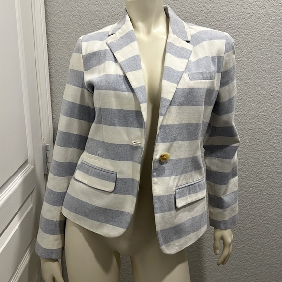 Marona size 4 denim striped Blazer - Picture 5 of 6